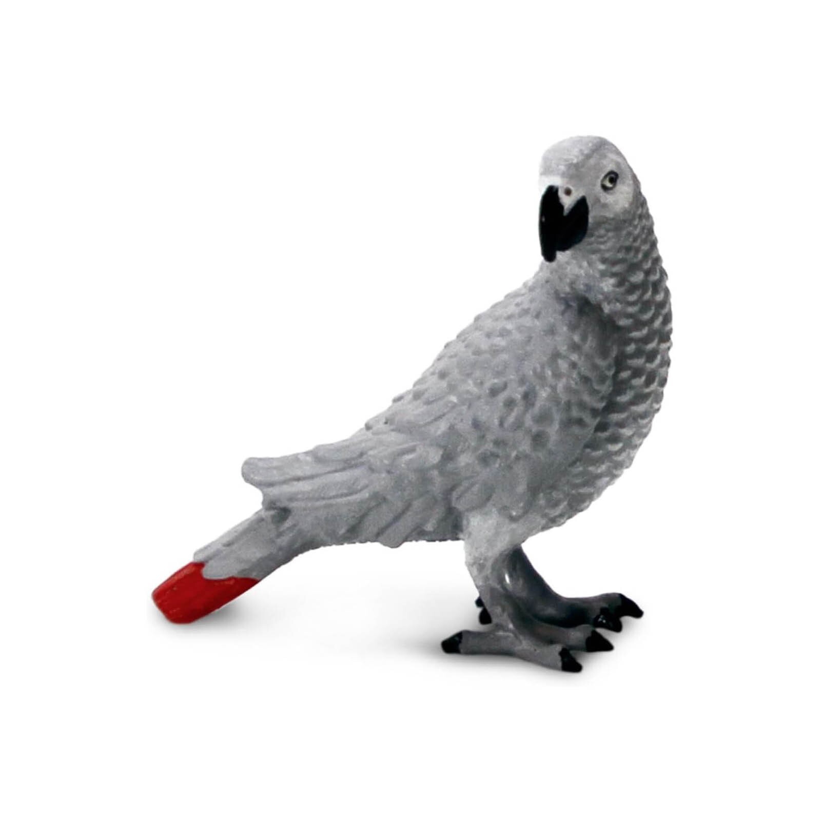Safari Ltd African Gray Parrot Bird Animal Figure NEW IN STOCK