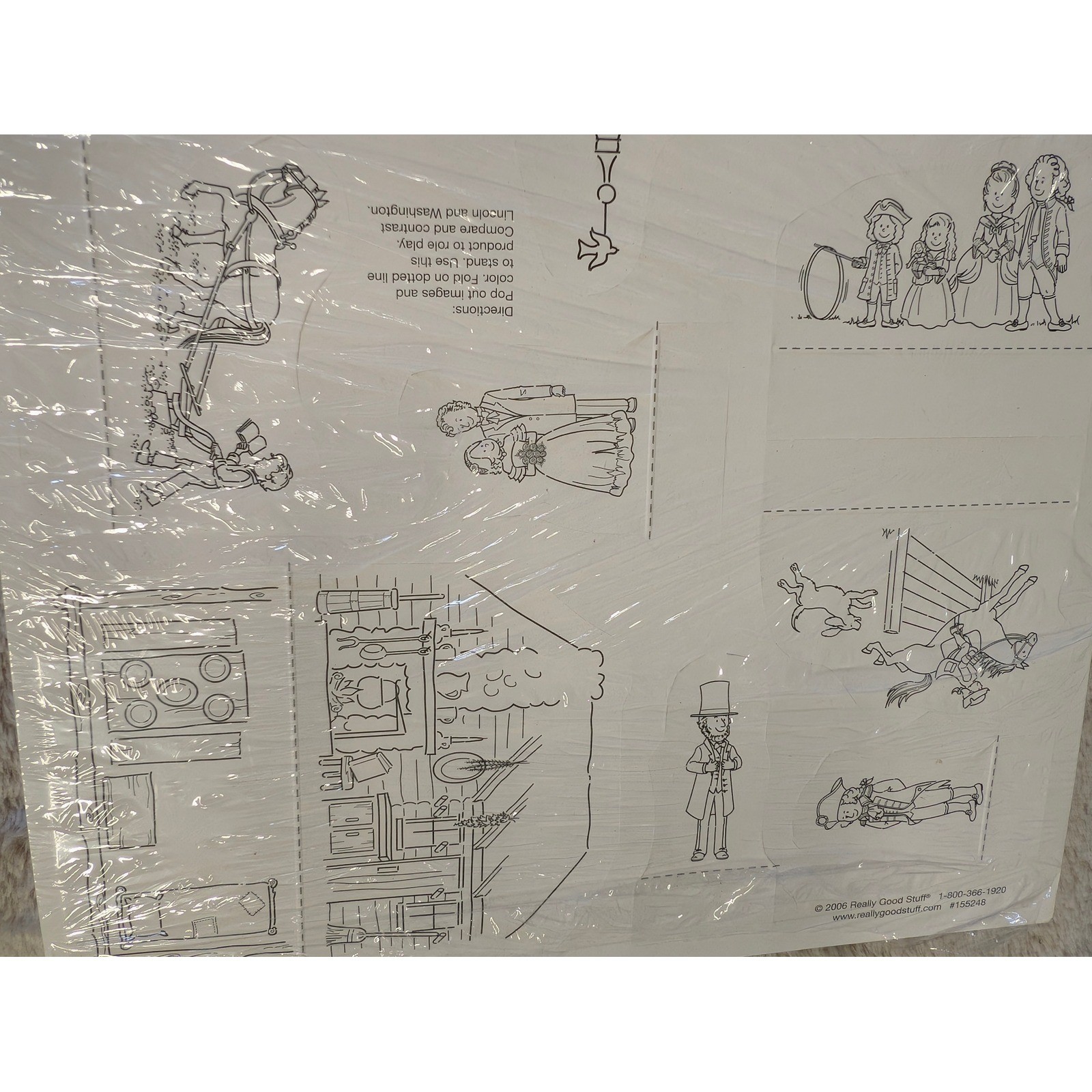 Really Good Stuff Abraham Lincoln George Washington Lesson Sheets 12 Pack 155248