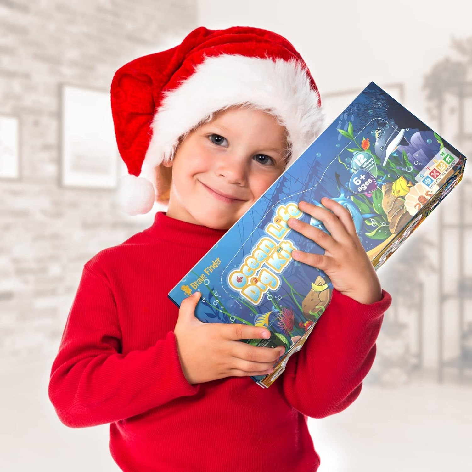 Educational Ocean Animals Dig Kit, Interactive Science Gift for Young Learners