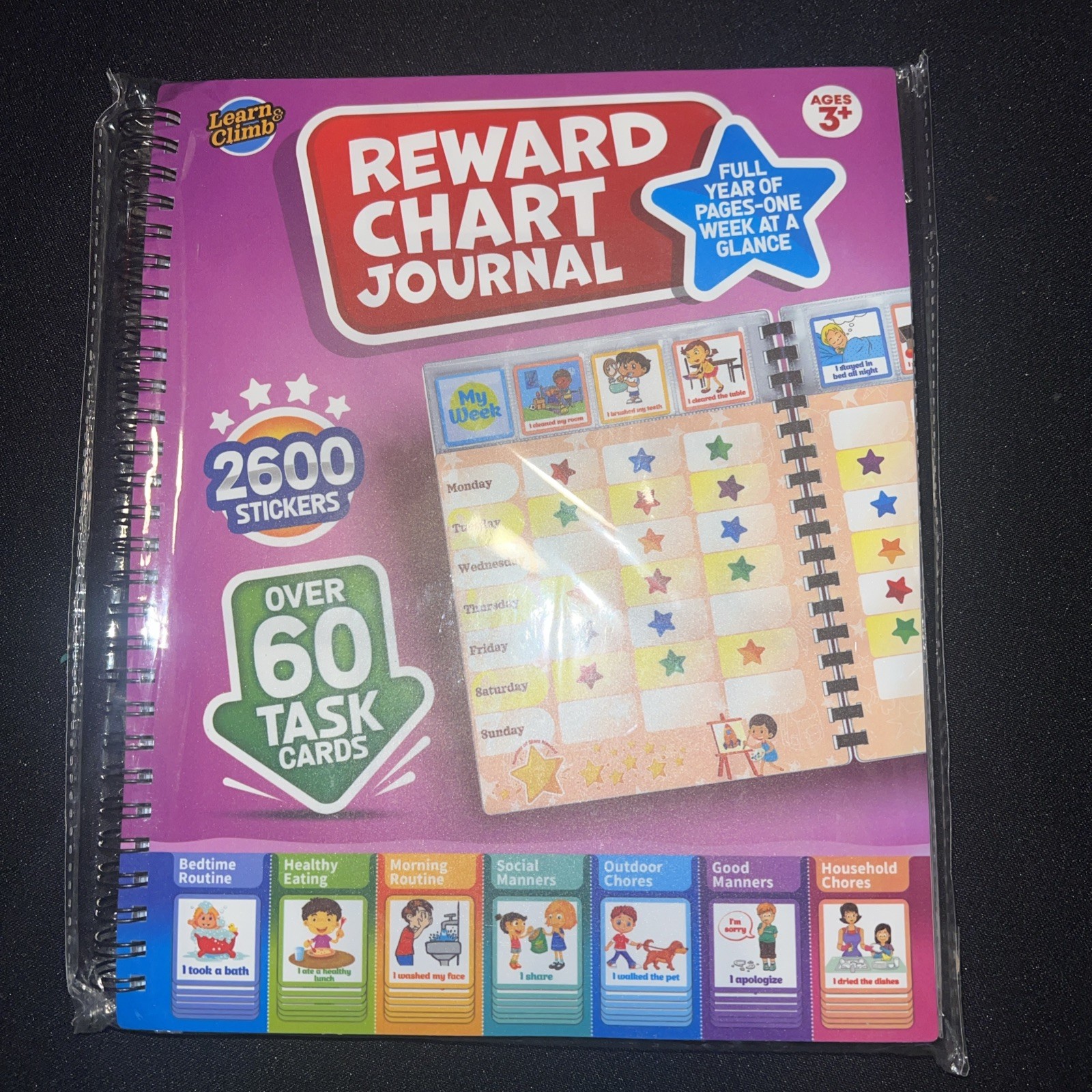 Reward & Behavior Journal for Kids – Weekly Chart