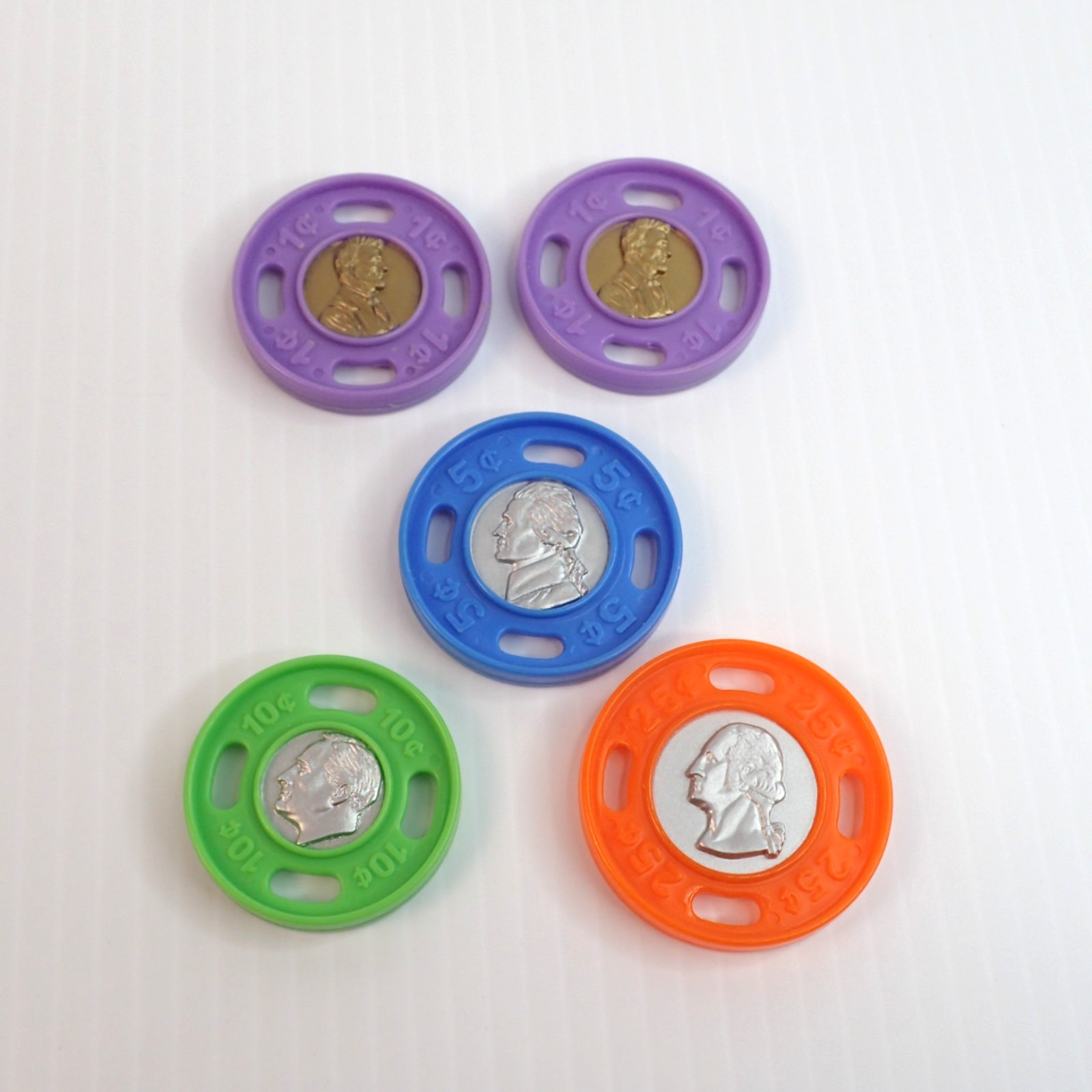 Vintage LeapFrog Pretend & Learn Cash Register from 2003 REPLACEMENT COINS Lot
