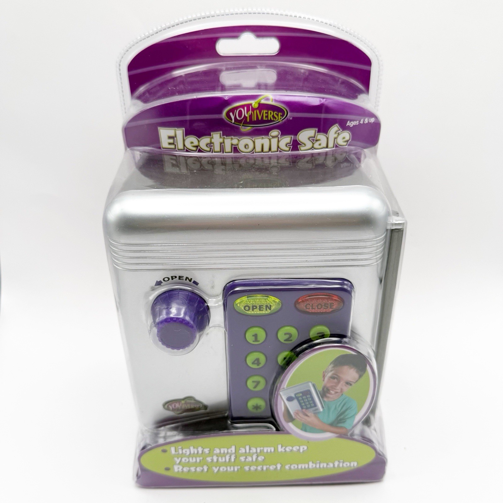 NIB Collector Toy 2004 YoUniverse Electronic Safe Secret Code Y2K Rare