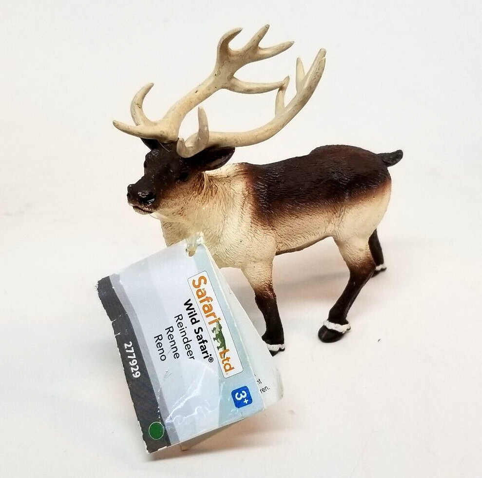 REINDEER Animal Figurine Safari Ltd. toy North American Wildlife with Tag