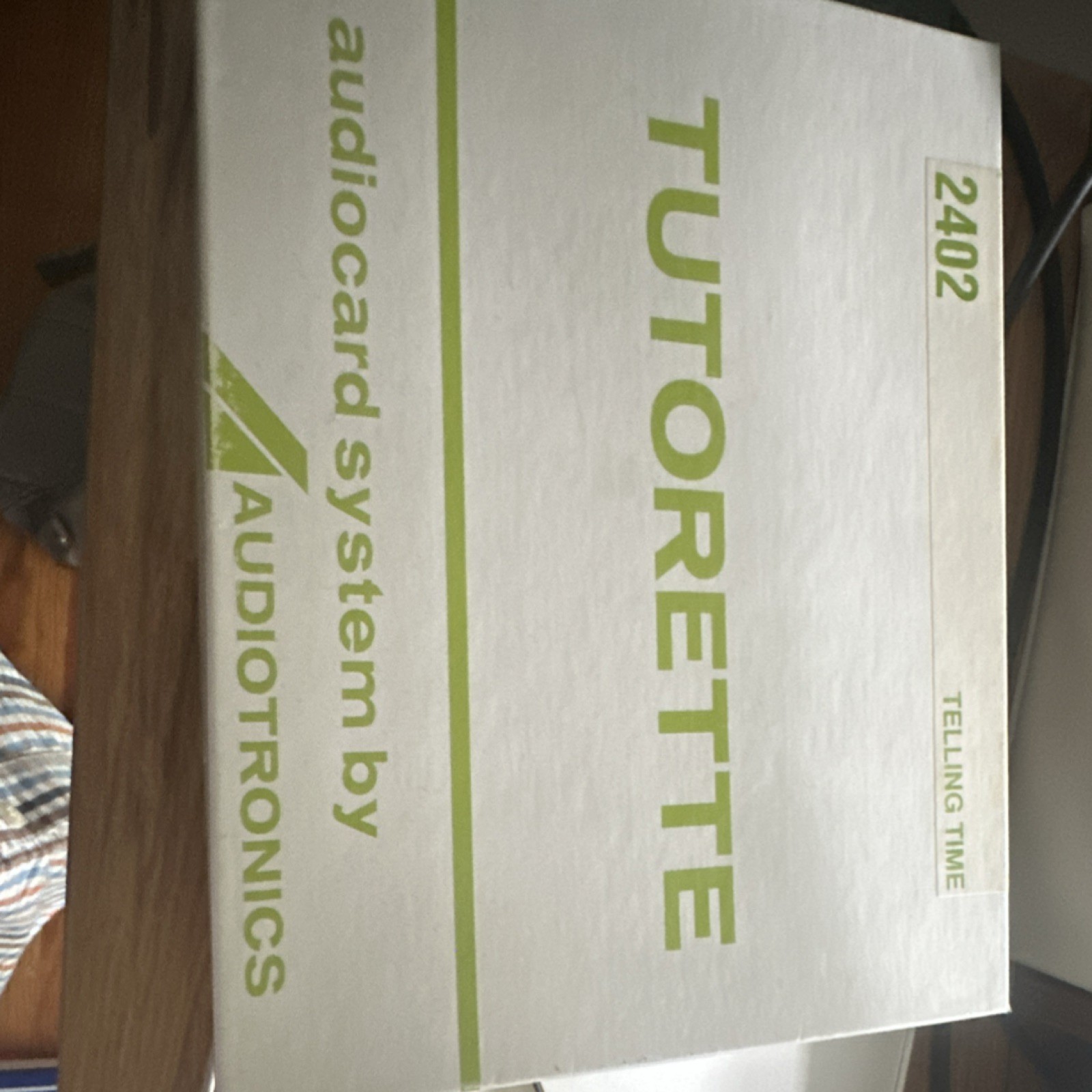 Audiotronics TutorEtte AudioCard System 2402 Telling Time