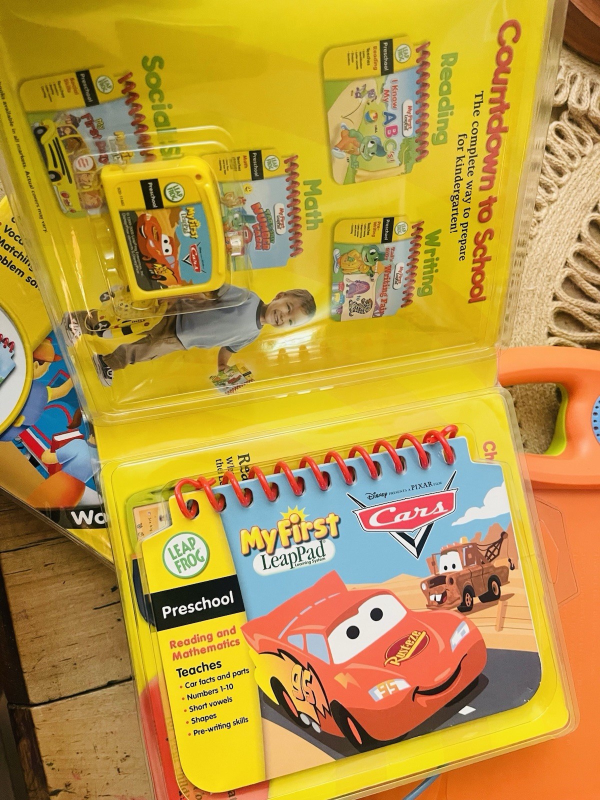 Leap Frog My First LeapPad Orange System + Cars + Thomas + Disney Princess Lot