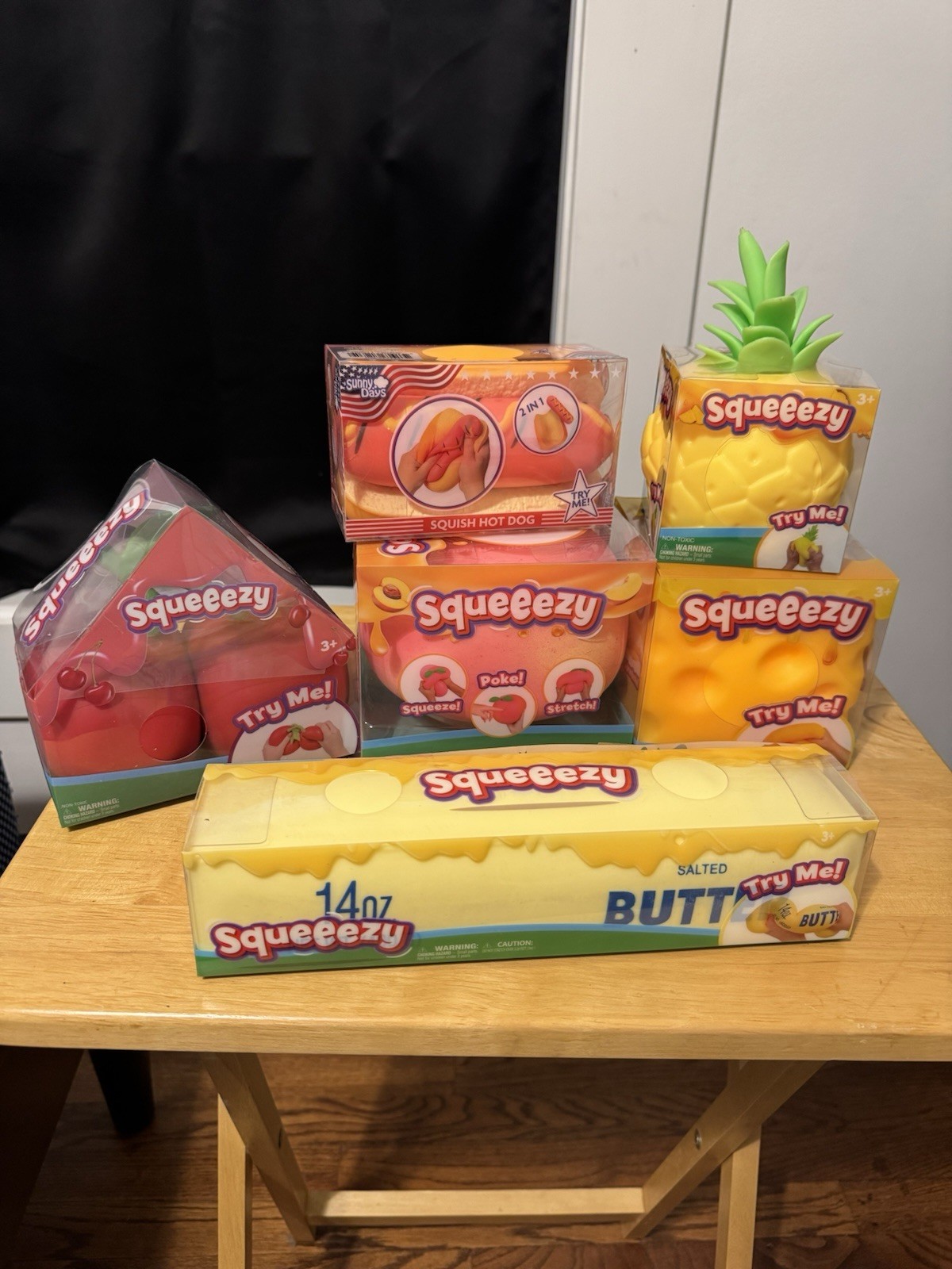 Squeeezy Tactile Squeeze Toys Lot of 6