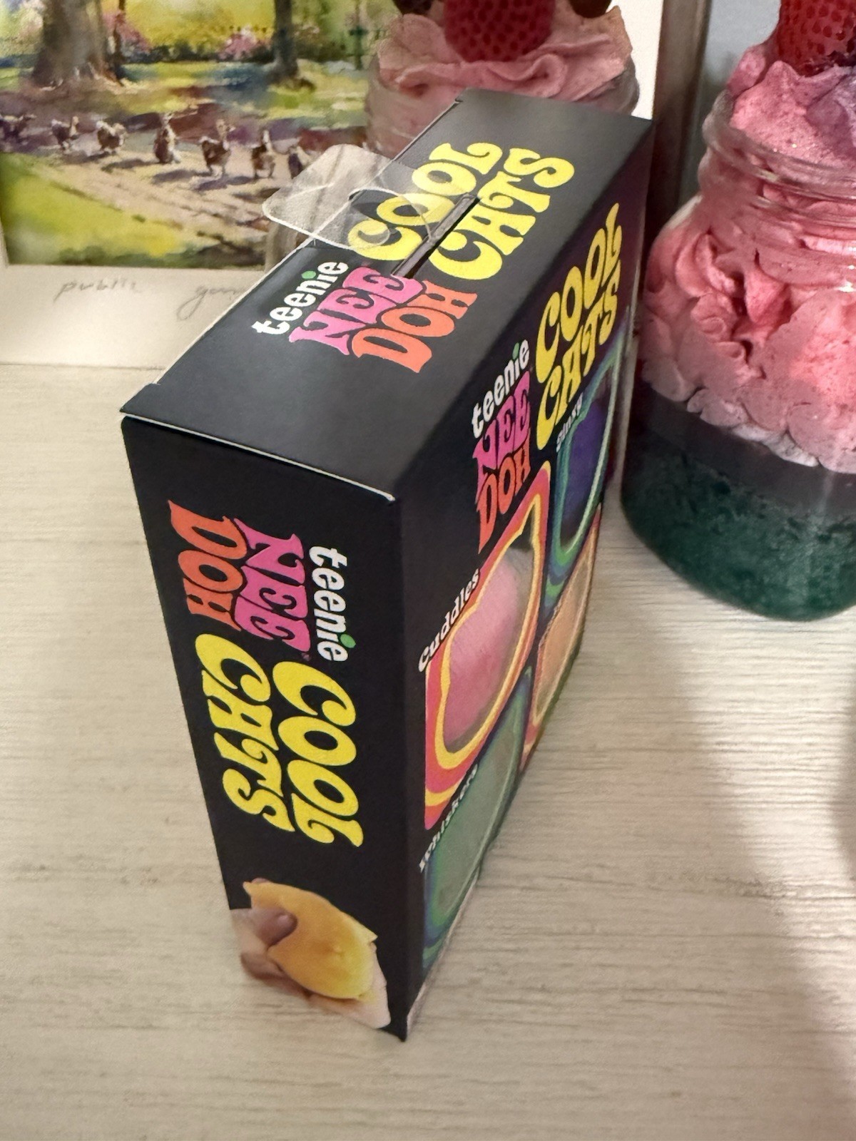 🐱 NeeDoh teenie 4 Pack Nee Doh Mini Cool Cats Set of Four New Factory Sealed🐱