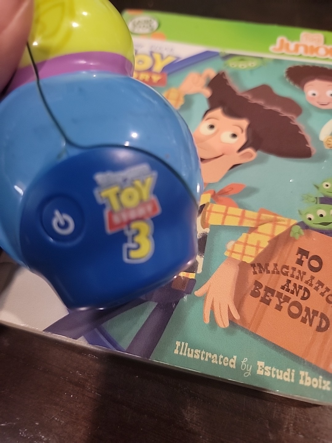 LeapFrog TOY STORY 3 Tag Junior Talking Reader Figure HTF & Toy Story 3 Book