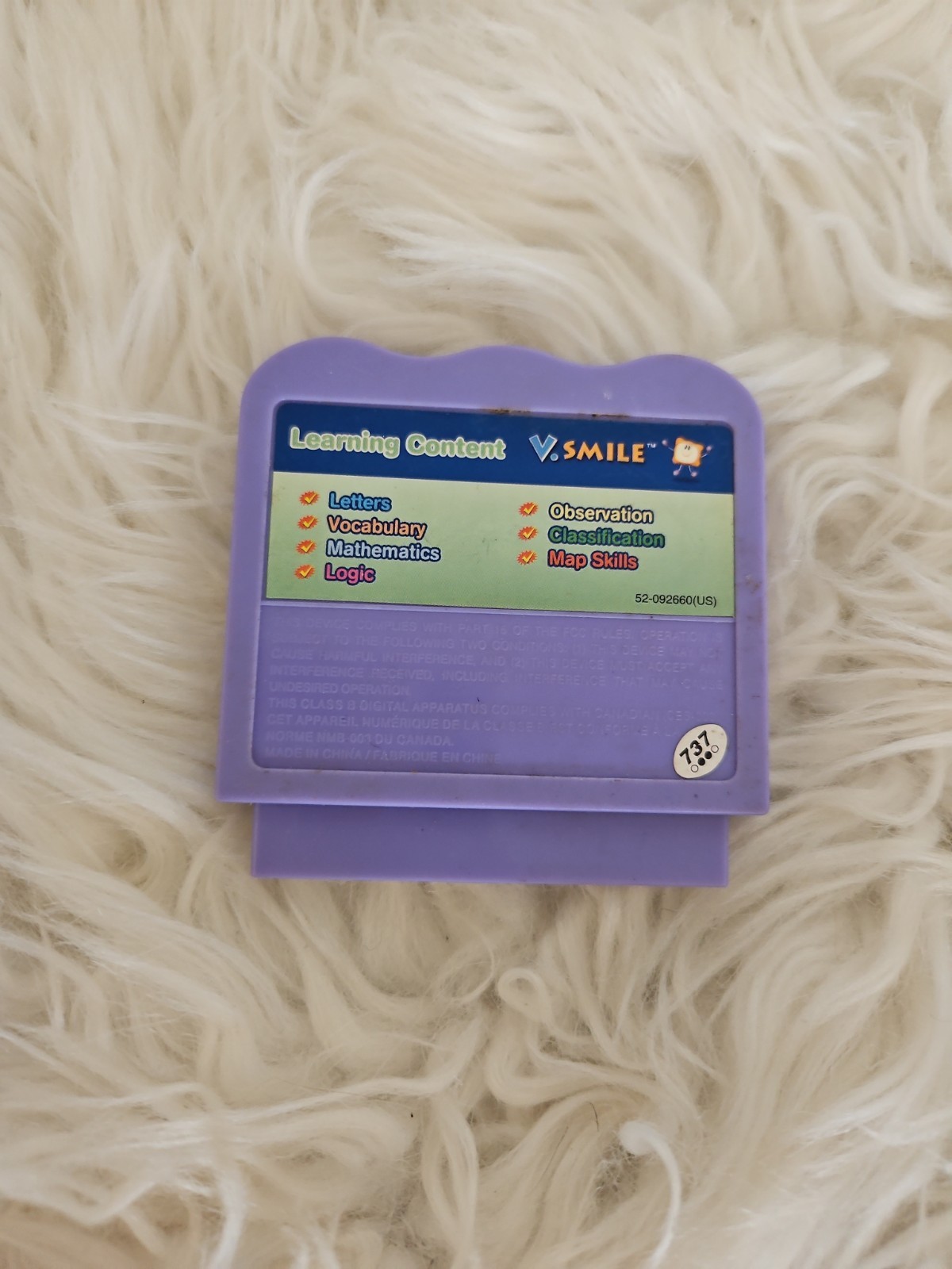 Vtech V.Smile Disney Pixar Cars Game Cartridge