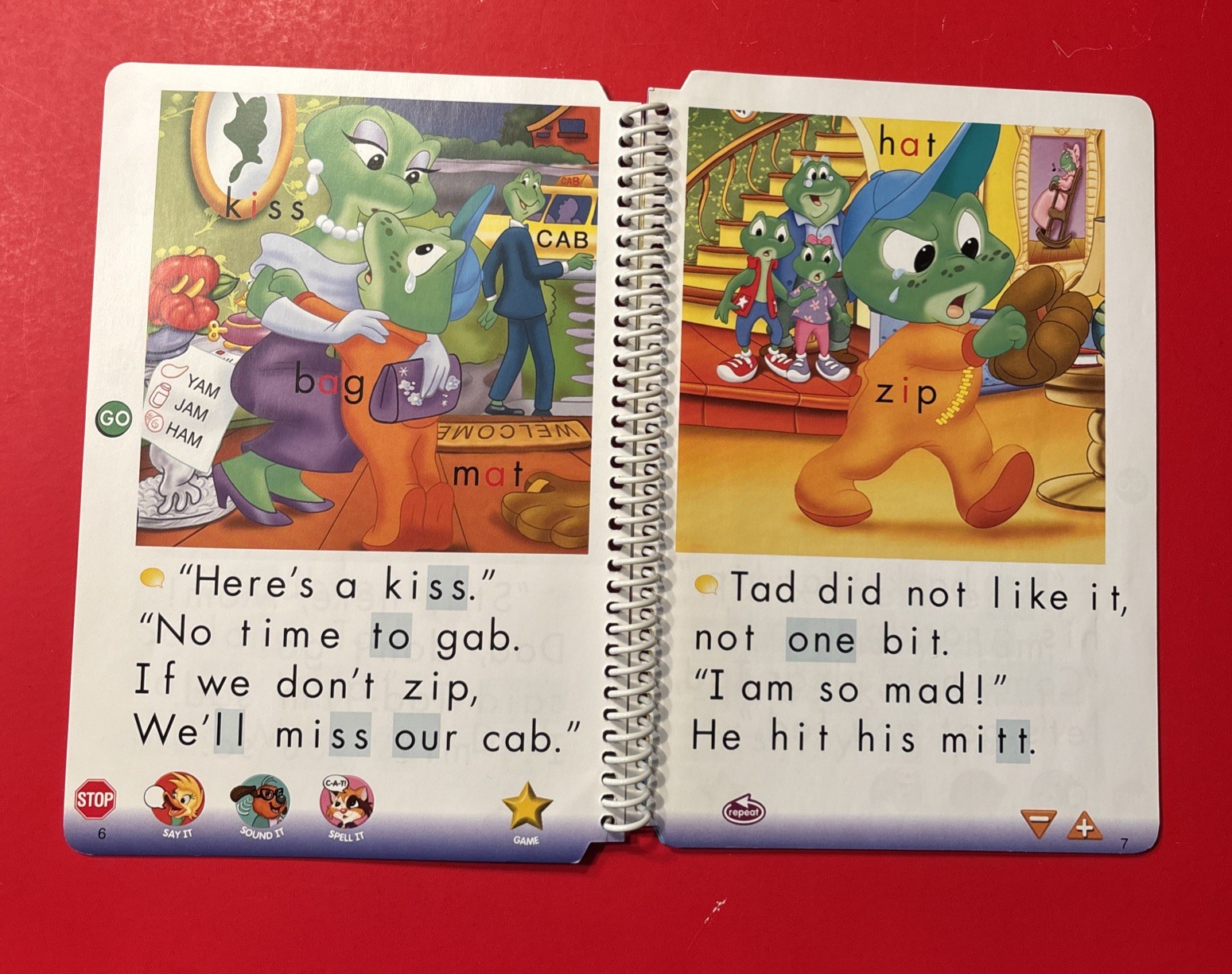LeapPad Phonics LeapFrog Short Vowels A and I “Tad’s Good Night” Lesson 2