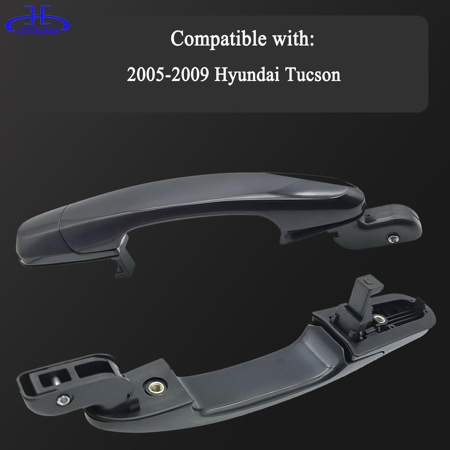 Set of 4 Exterior Door Handles Compatible with Hyundai Tucson 2005 2006 2007 200