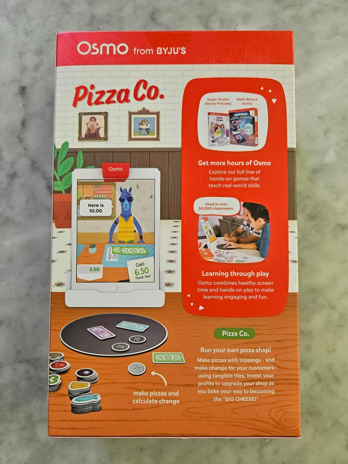 Osmo Pizza Co. Starter Kit for iPad Ages 5-12 Communication Skills & Math: NEW