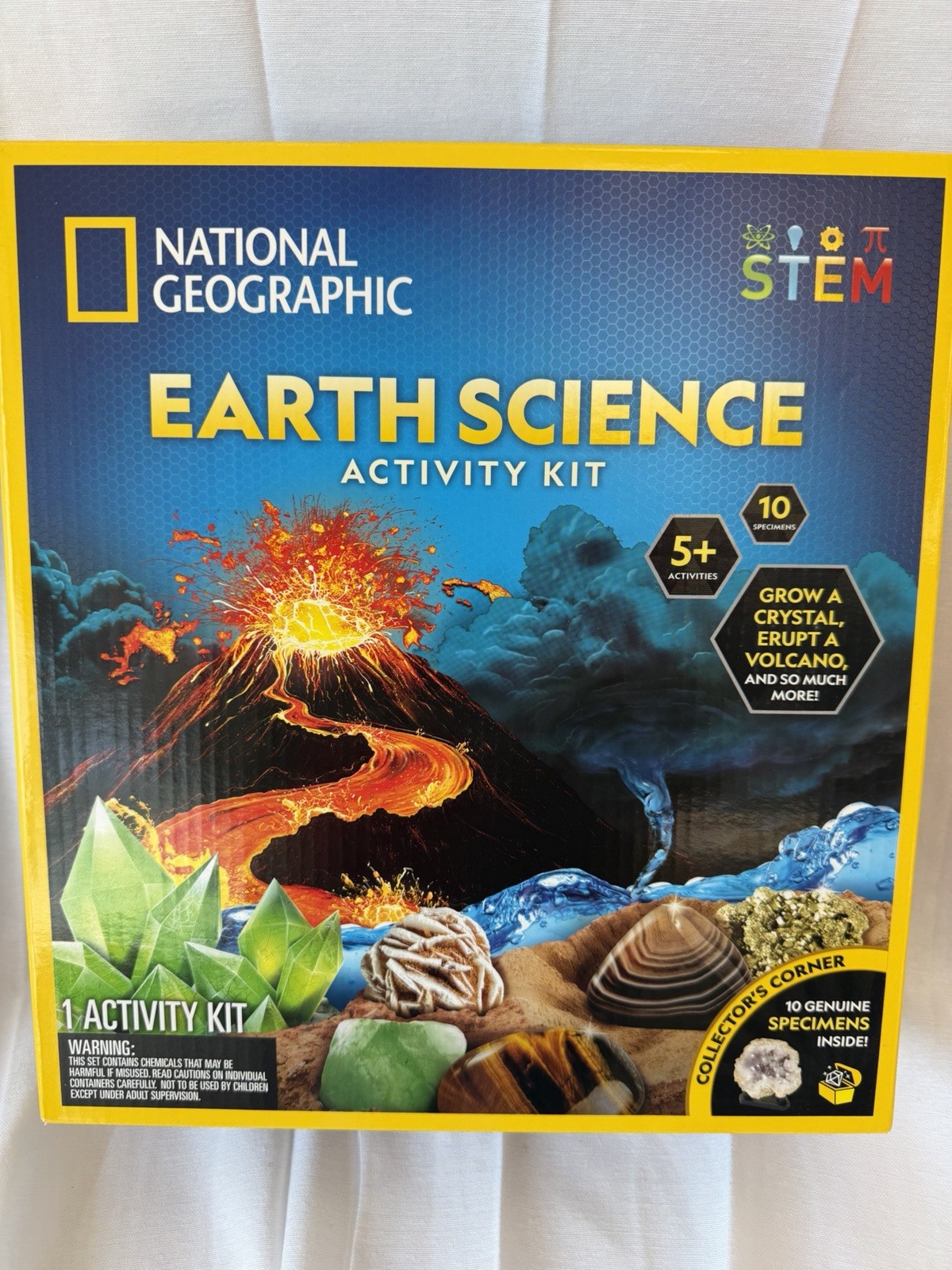 NATIONAL GEOGRAPHIC Earth Science Kit 5+ Science Experiments & Activities NIB