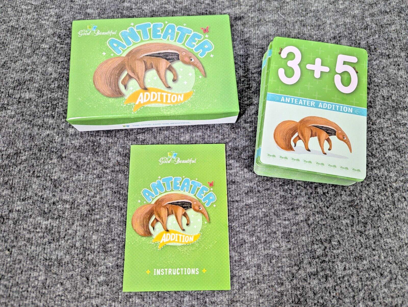 The Good And The Beautiful Anteater Addition Flash Cards Game – Complete EUC