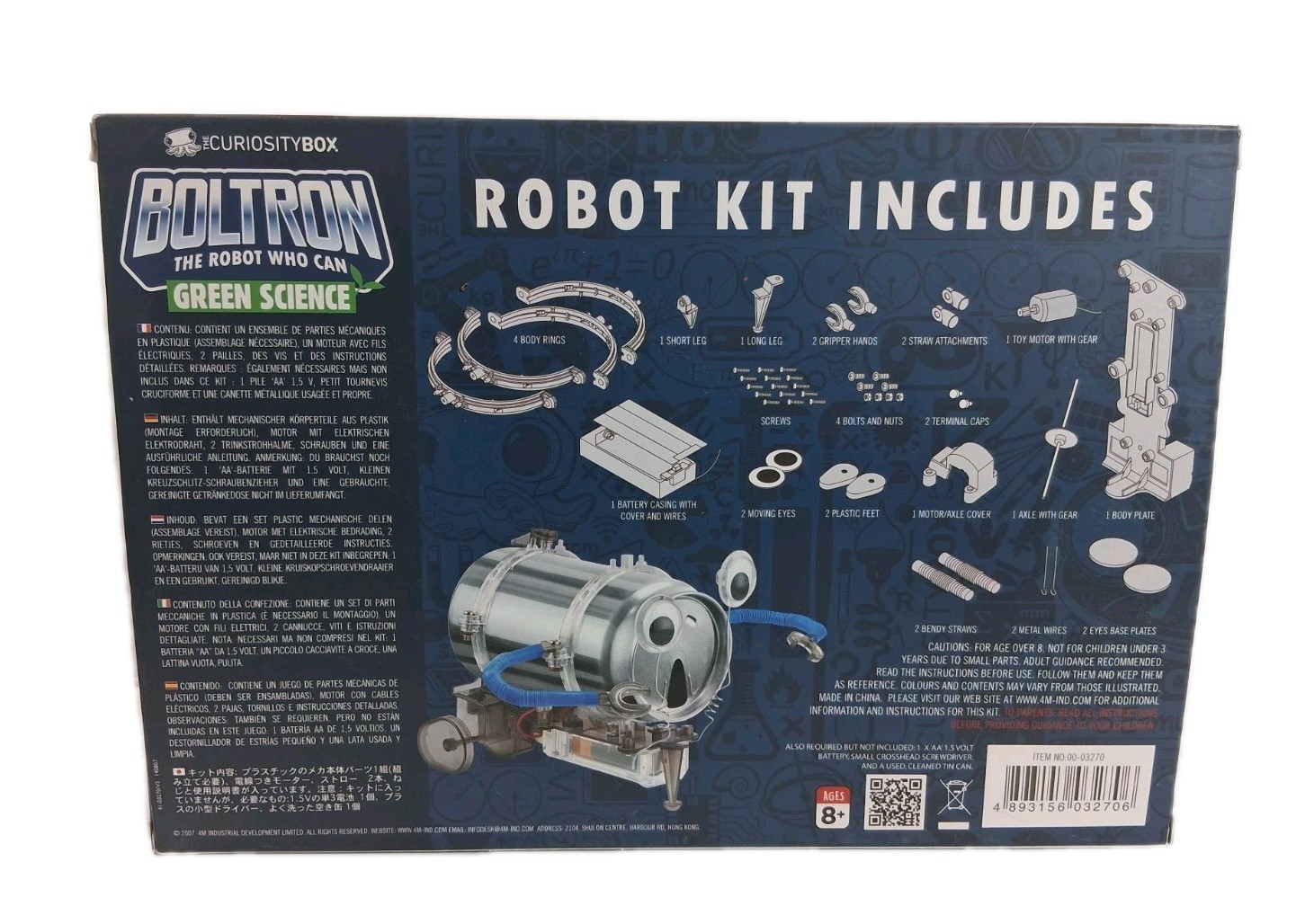 4M KidzRobotix Tin Can Robot kit allows you to transform a Can Into A Robot