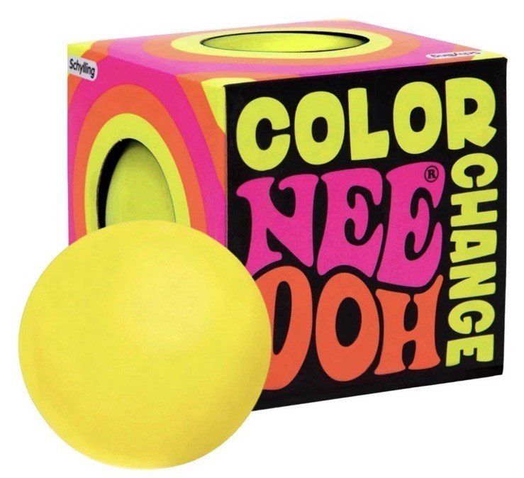 Authentic NeeDoh Color Change Yellow Stress/Sensory Ball by Schylling ✅