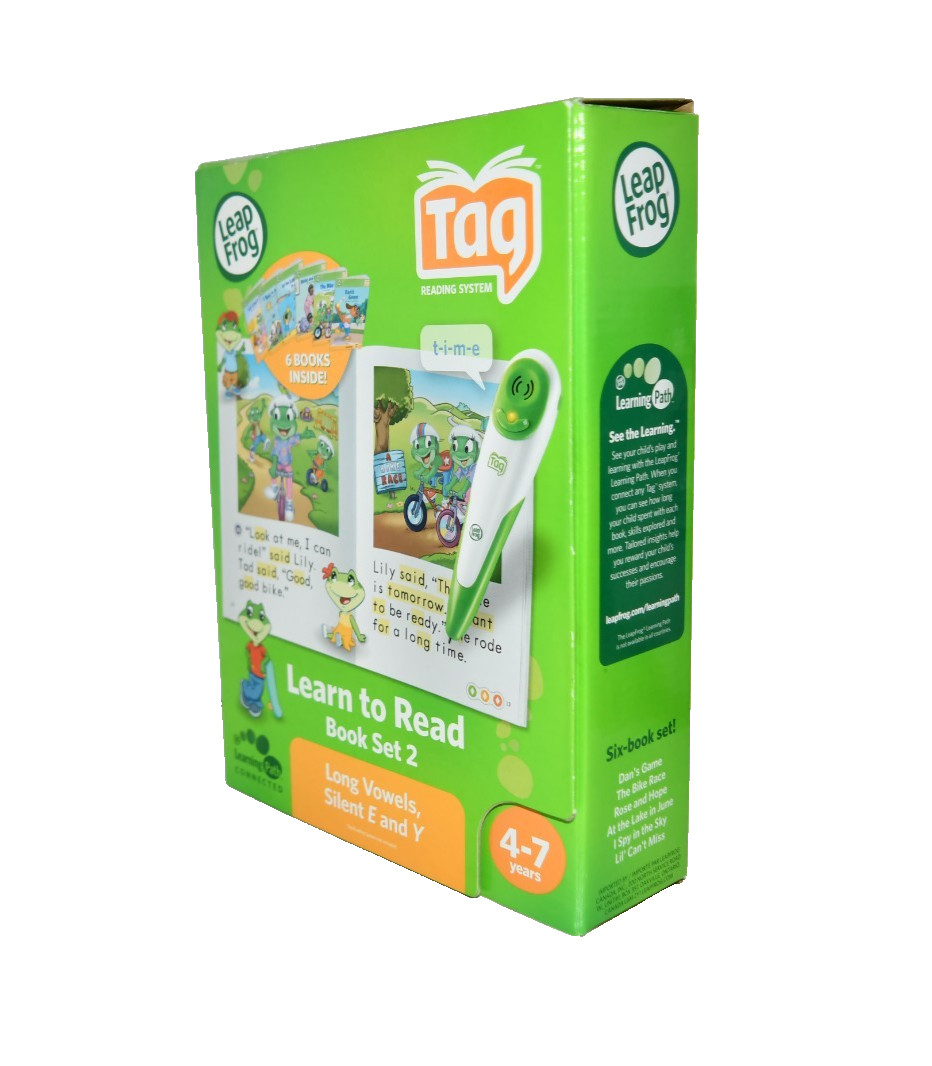 LeapFrog Tag & LeapReader Learn to Read Set 2 ~ Long Vowels ~6 Book Set – NEW