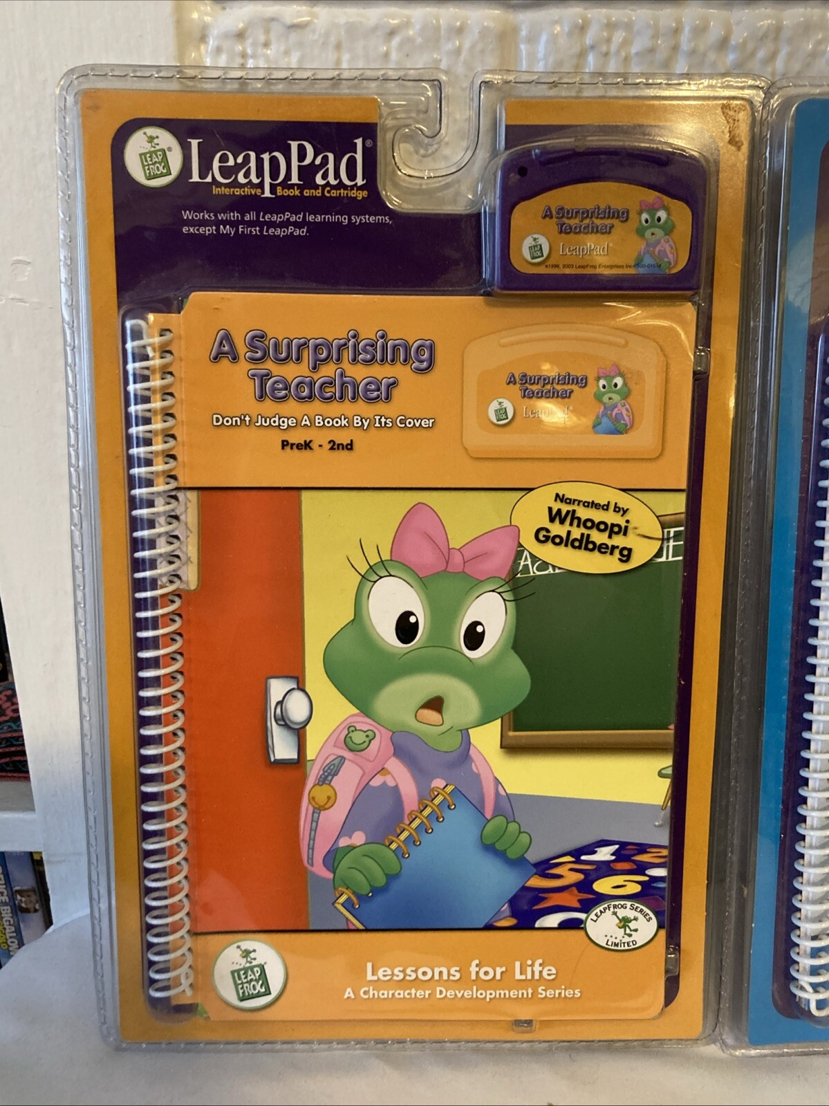 Leapfrog LeapPad Preschool-3rd Interactive Book And Cartridge Lot Of 2 Ages 4-8