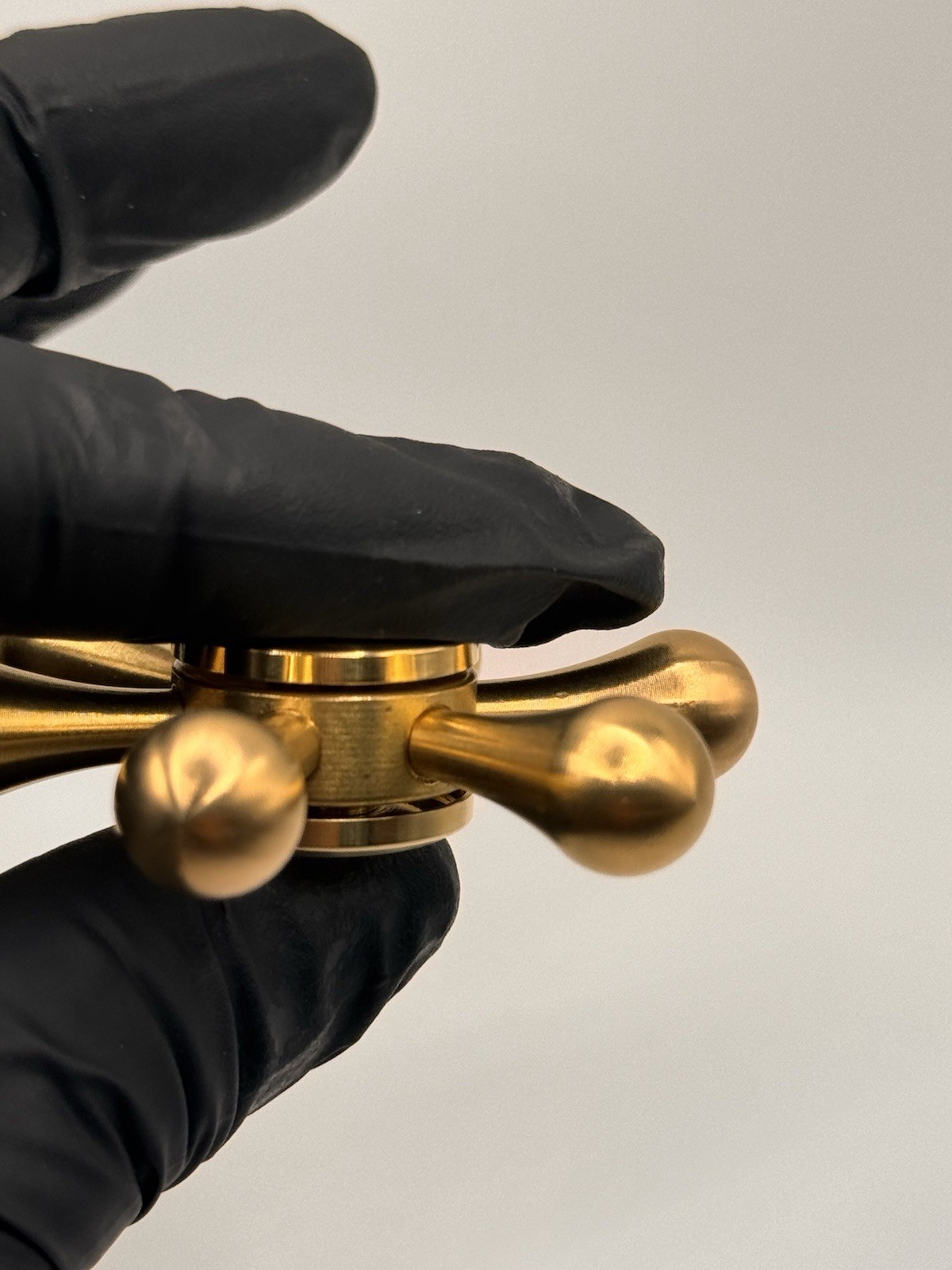 Six Arm Solid Metal Brass Fidget Spinner All Metal Toy Adults Kids Boys Girls