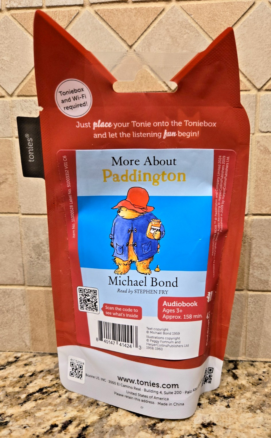 Tonies More About Paddington Audiobook Character 158 Minutes