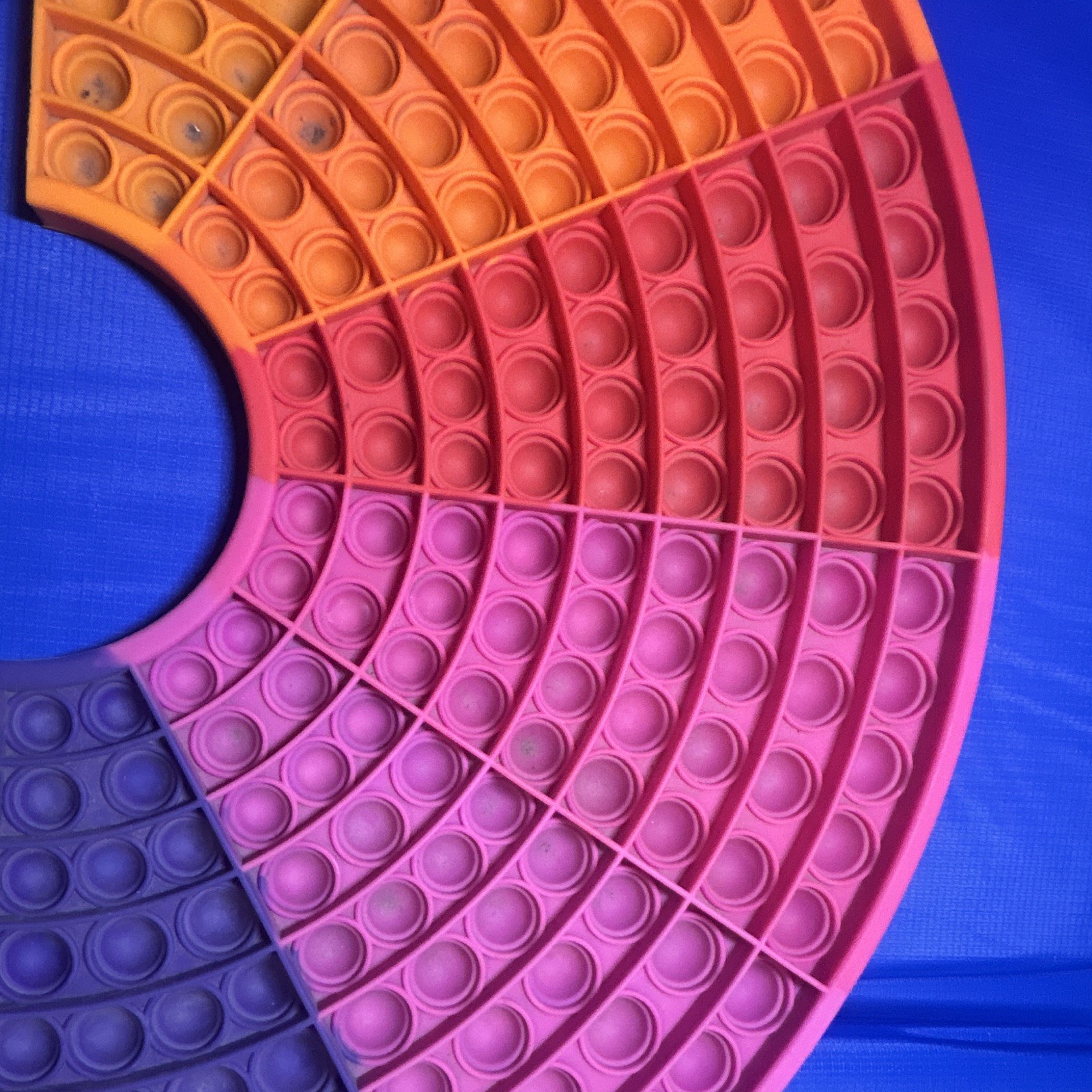Large Rainbow Semicircle Pop It Tactile Sensory Toy Ages 3+ Multicolor