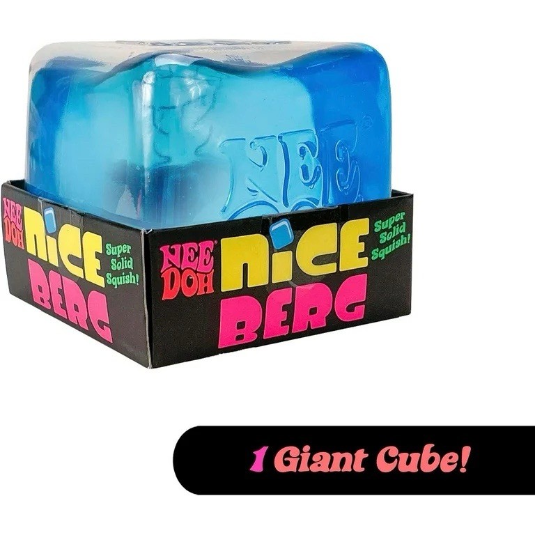 Schylling NEEDOH NICE BERG XL SUPER SOLID SQUISH Ice Blue New Hard To Find