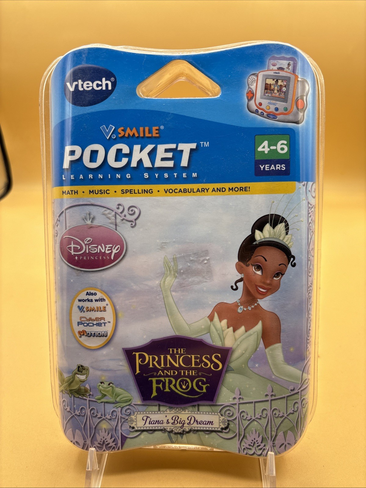 VTech V.smile Pocket Learning System Disney Princess and The Frog 4-6 Years NEW