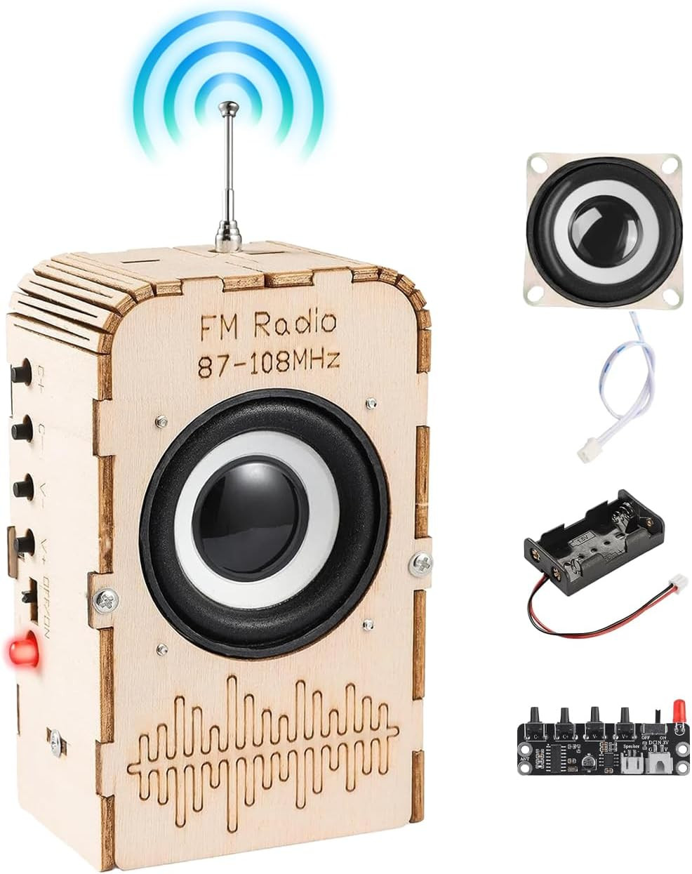 Science Kits for Kids Age 8-12 12-14, STEM Toys DIY Radio Kit Engineering Electr