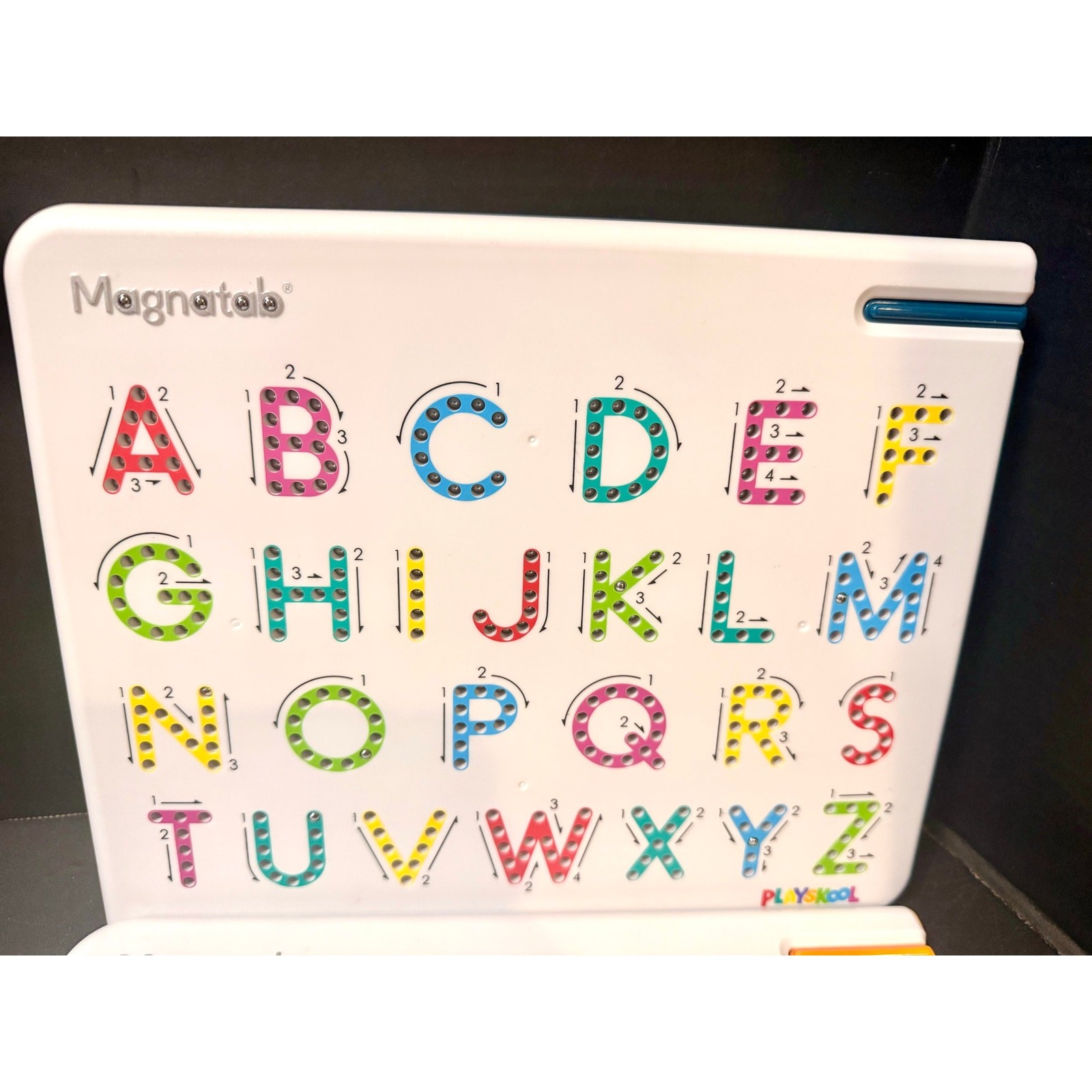 2 Magnatab boards by Playskool Upper & Lowercase learning how to write magnetic