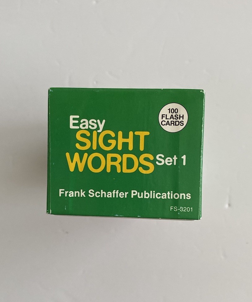 Vintage 1987 Frank Schaffer’s Easy Sight Words Box Set 1 #100 Flash Cards