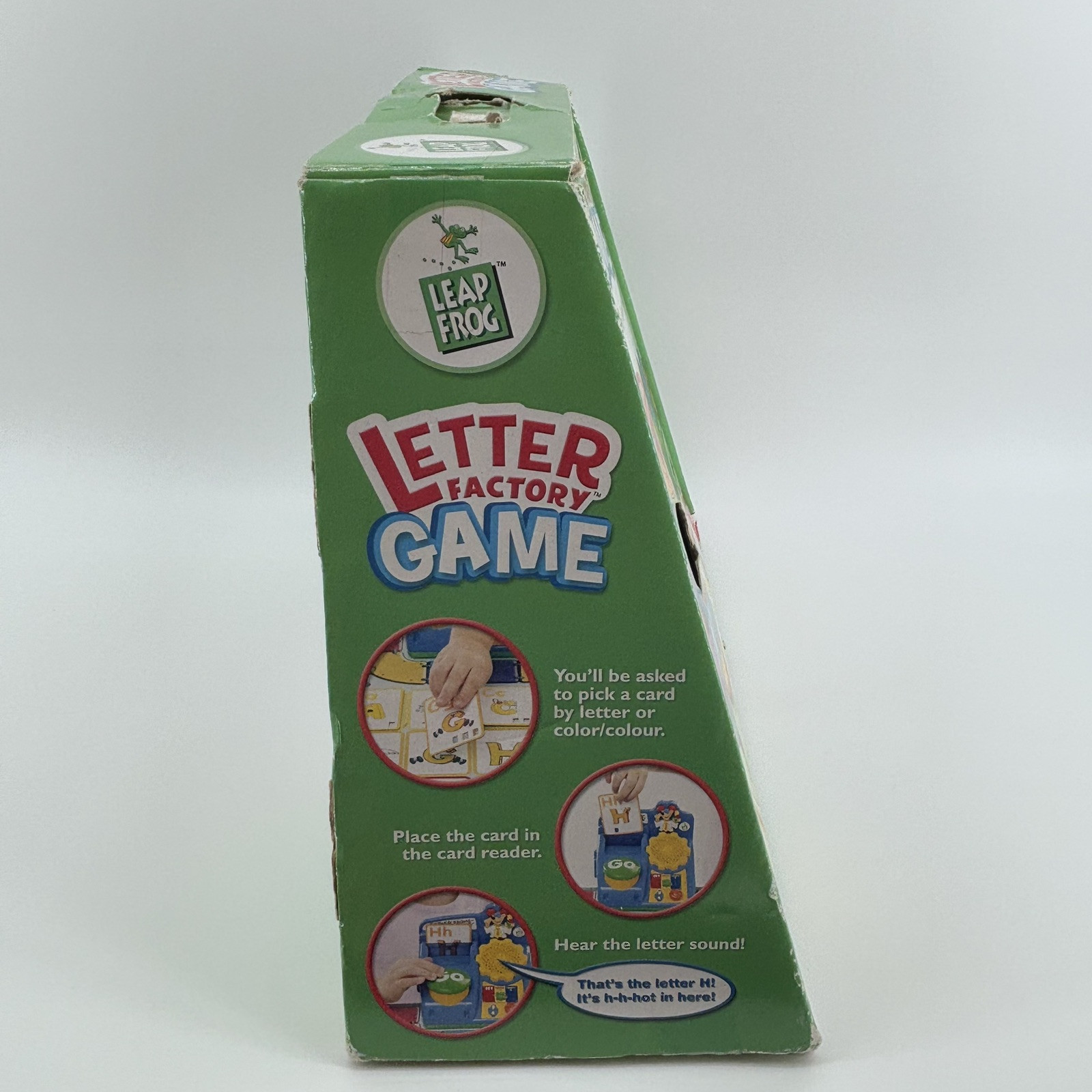 LEAP FROG Letter Factory Board Game *Broken Board/GO Button* Works! Complete