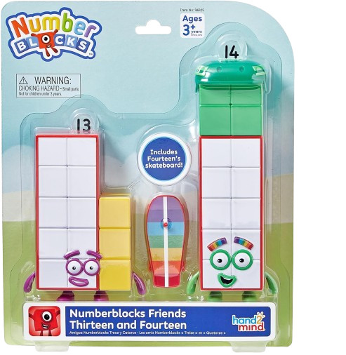hand2mind Numberblocks Friends Thirteen and Fourteen Figures, Num