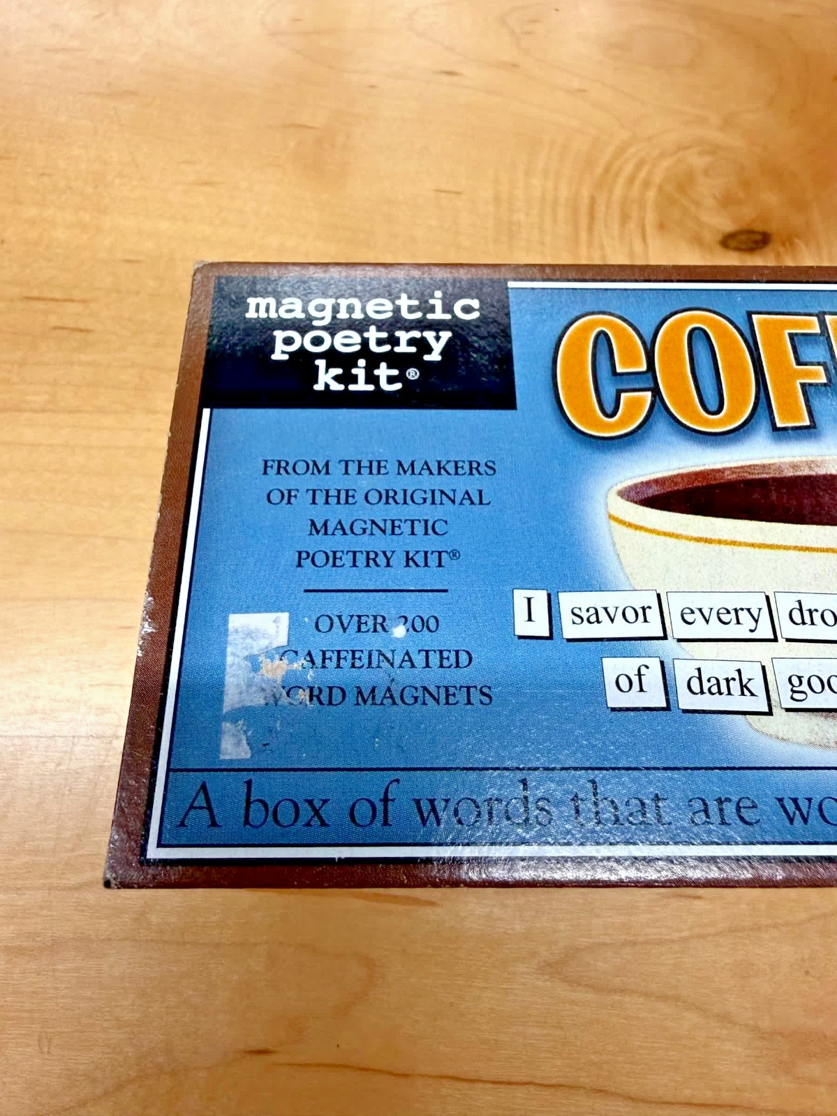 Magnetic Poetry Kit Coffee 200+ Words Fridge Magnets NEW SEALED