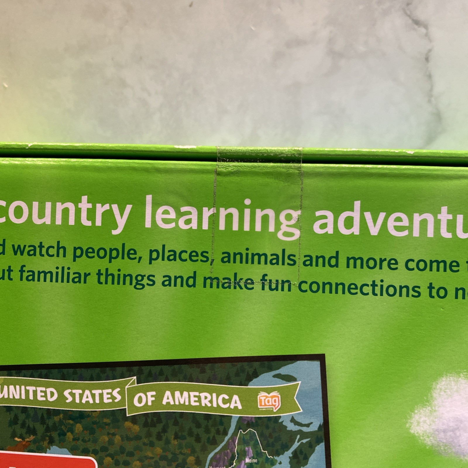 NEW Tag Reading System LEAP FROG Interactive United States Map *Factory Sealed*