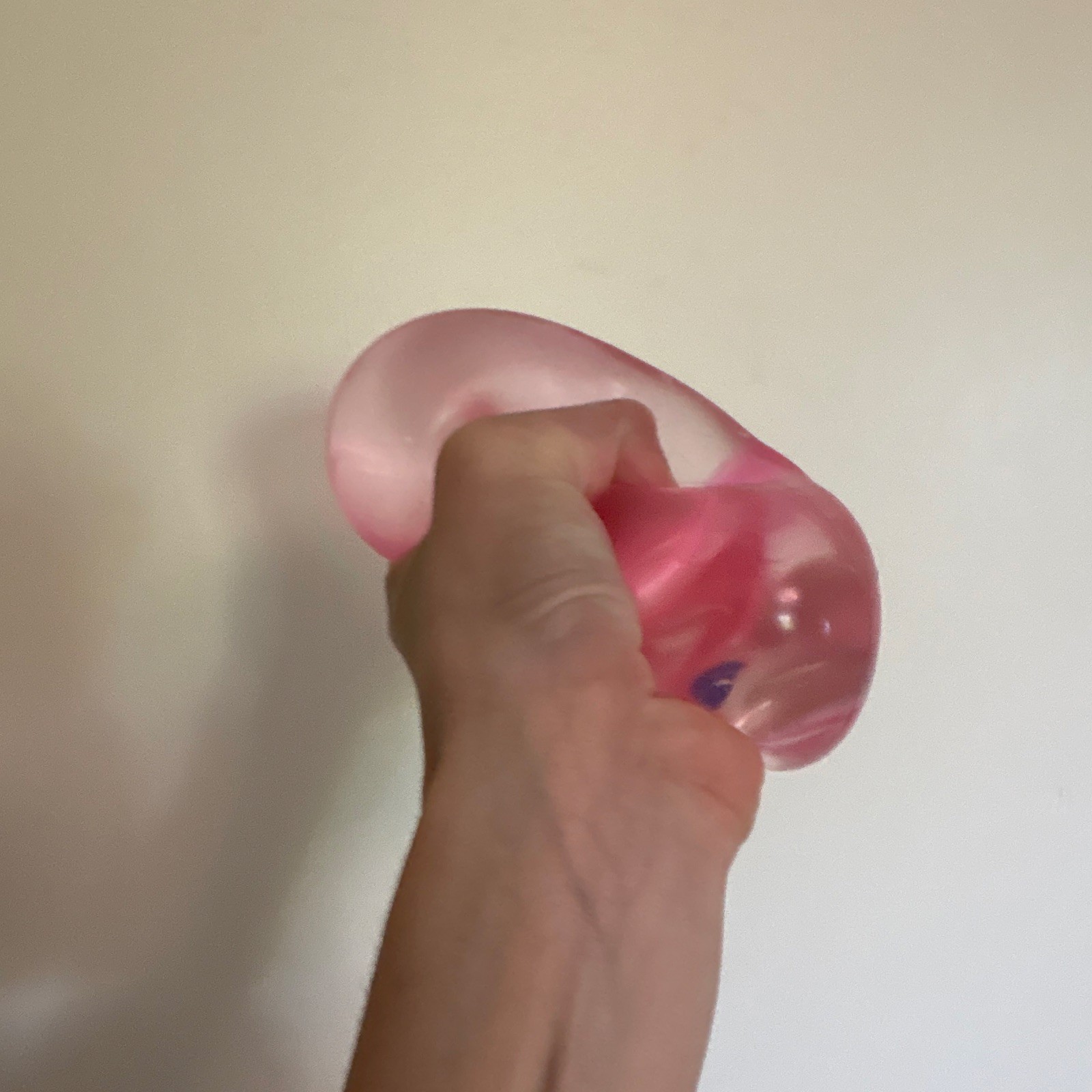 Nee Doh Pink Tactile Squeeze Toy Gel Stress Ball for Ages 3-4, 4-7, 8-11