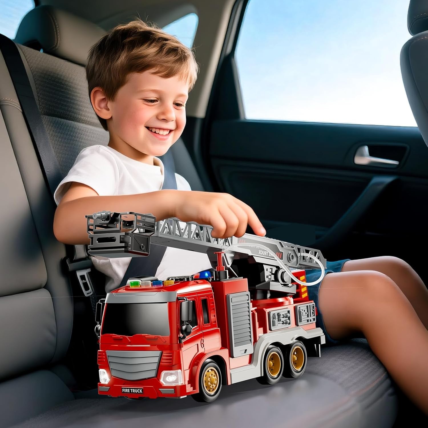 Fire Truck Toy for Kids 3 4 5 6 7 8 Years Old – Fire Trucks Playset with …..