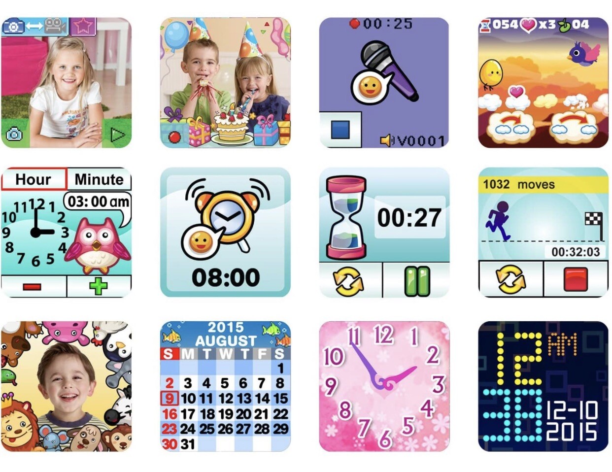 VTech KidiZoom Smartwatch DX2 Touchscreen, Pedometer, Camera, Rechargeable