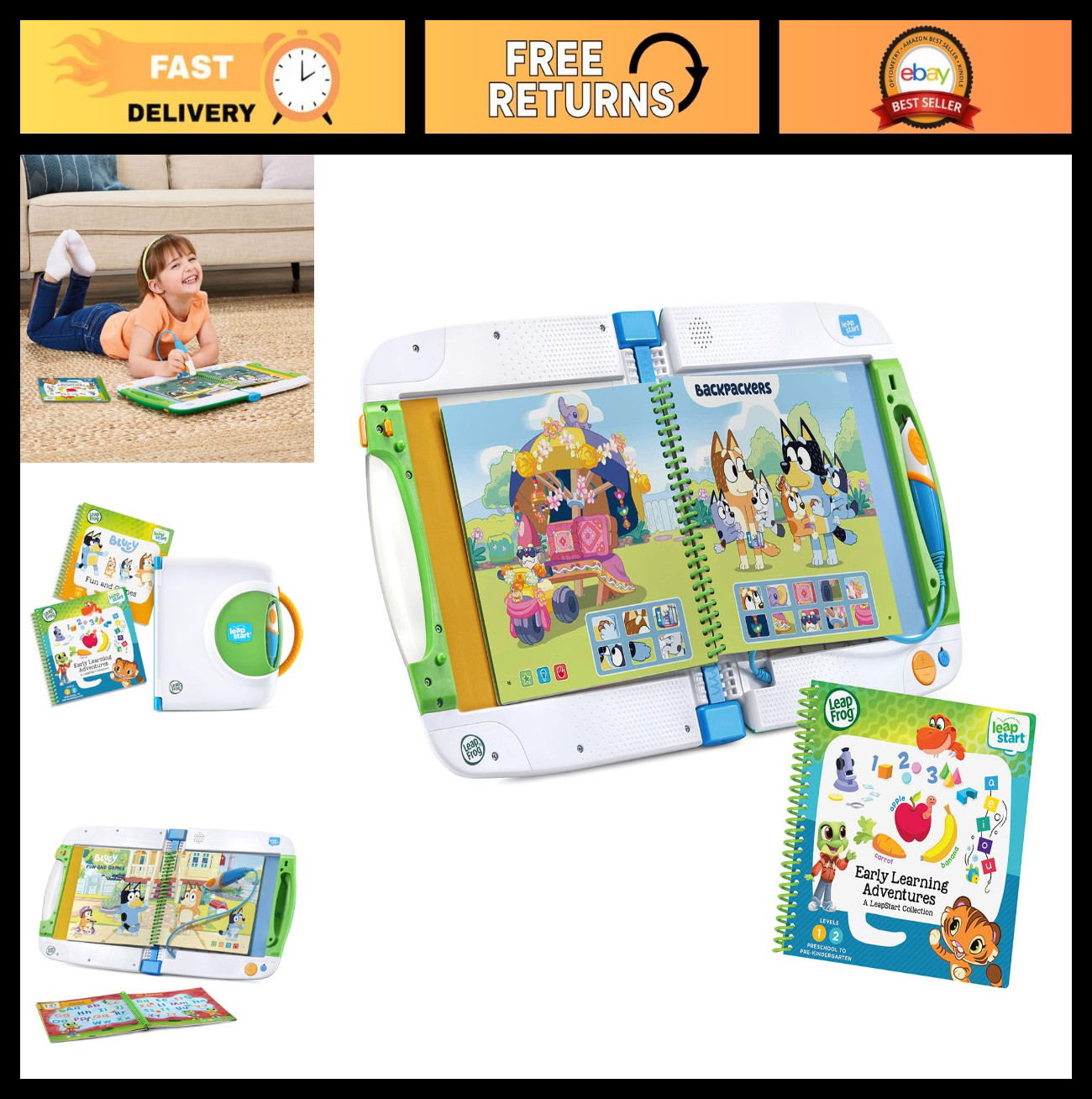 Bluey Fun and Games Activity Bundle for LeapStart – Educational Learning Toys