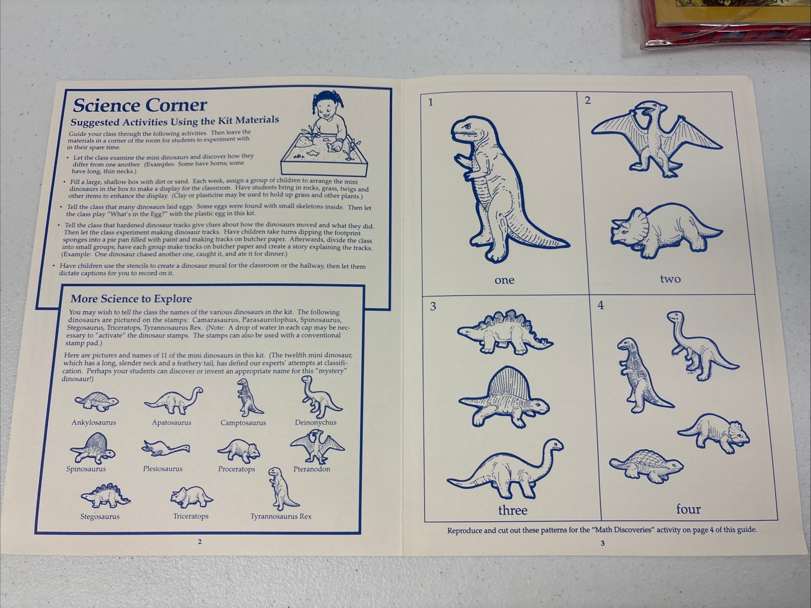 Lakeshore Learning Patrick’s Dinosaurs Carrick 1993 New Complete Kit Tape Crafts
