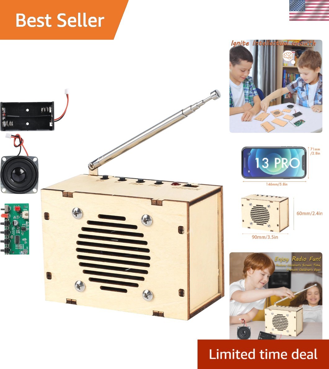 Compact Build-Your-Own FM Radio STEM Kit for Kids 8-16 – Creatively Hands-On