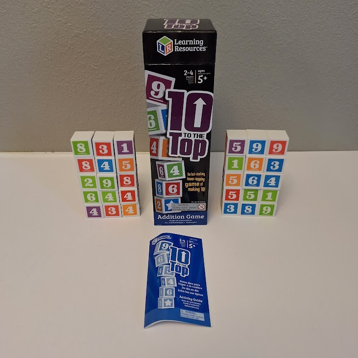 Learning Resources 10 to The Top Addition Game 2-4 Players Math Learning Games