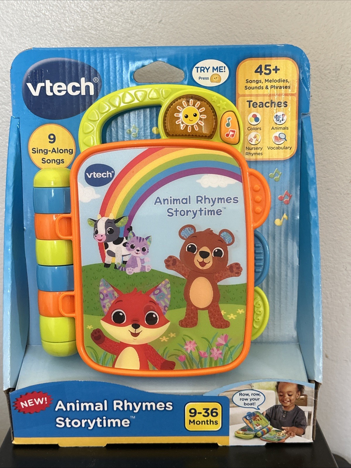 VTech Animal Rhymes Storytime – Book with lights, 9-36 Months Children, Baby Toy