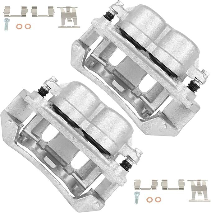 cciyu Front Left + Right Brake Calipers With Bracket 18B4751 18B4750 For Ford