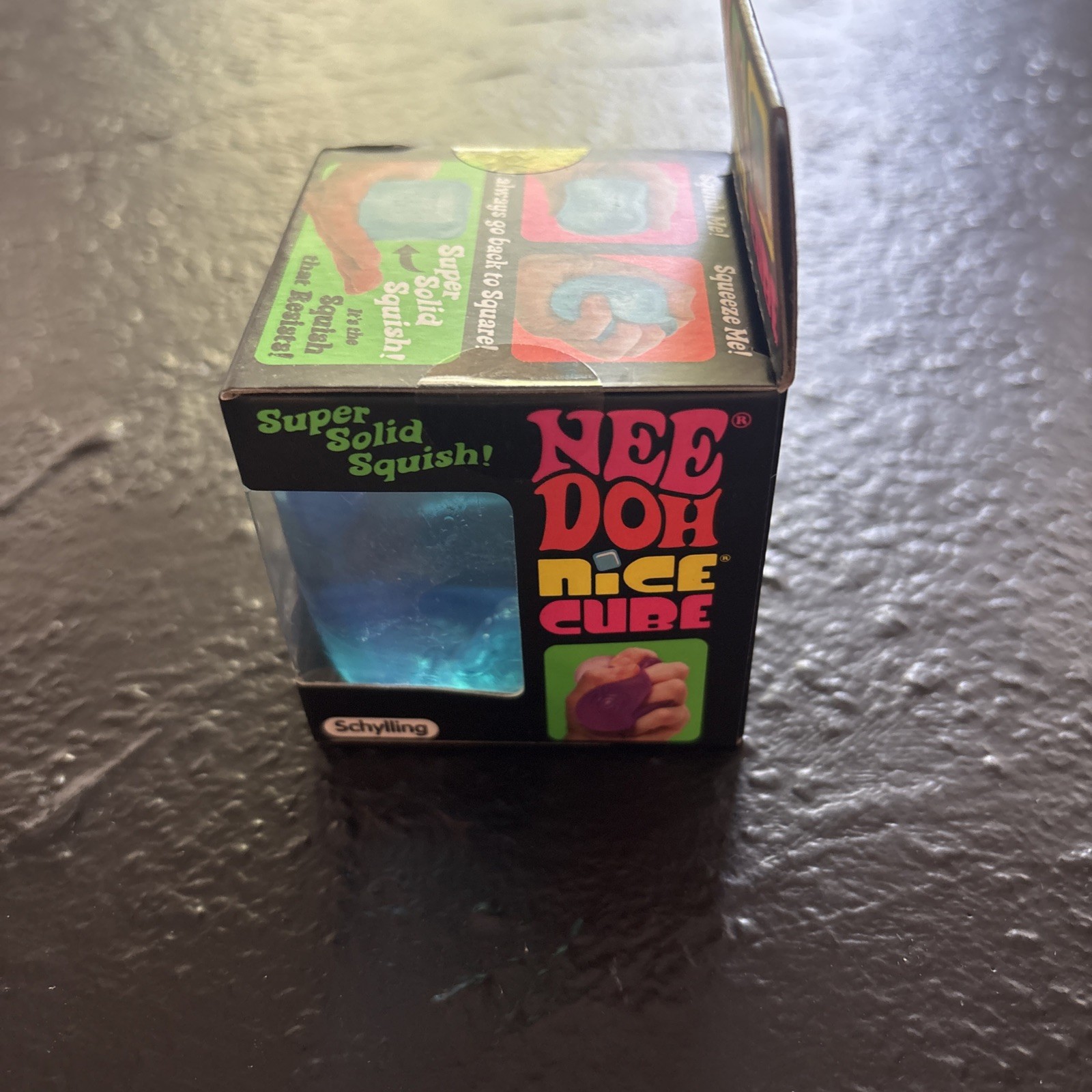 NEE DOH NICE CUBE SUPER SOLID SQUISH BLUE SCHYLLING 3+ BRAND NEW SEALED IN BOX