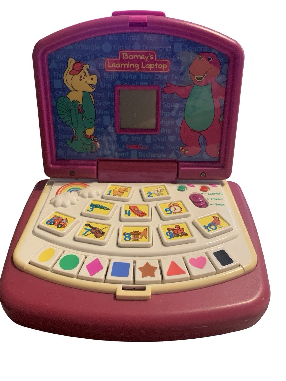 Vintage Barney’s Learning Laptop 1999 Interactive Tiger Toy DOES NOT WORK