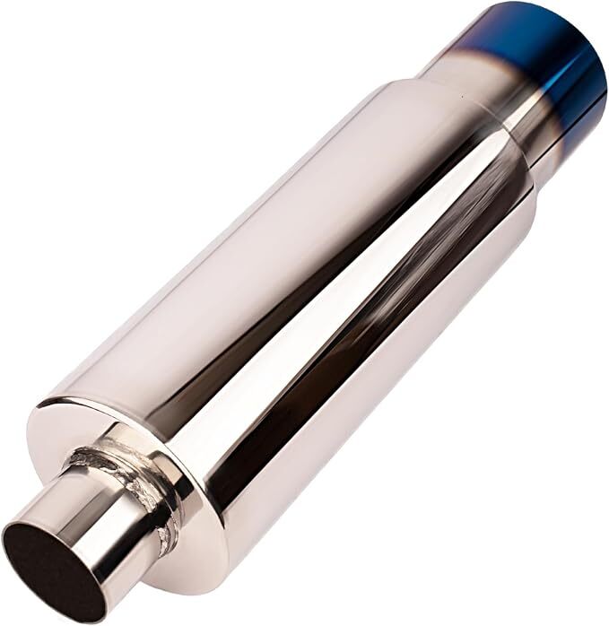2.5 Inch Inlet 4.0 Inch Outlet Exhaust Muffler 2.5″ to 4.0″ Universal 18.5″