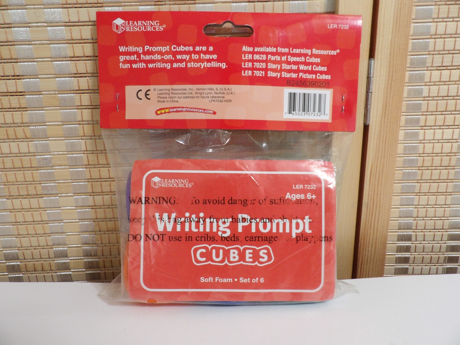 Learning Resources Writing Prompt Cubes Set of 6 Soft Foam