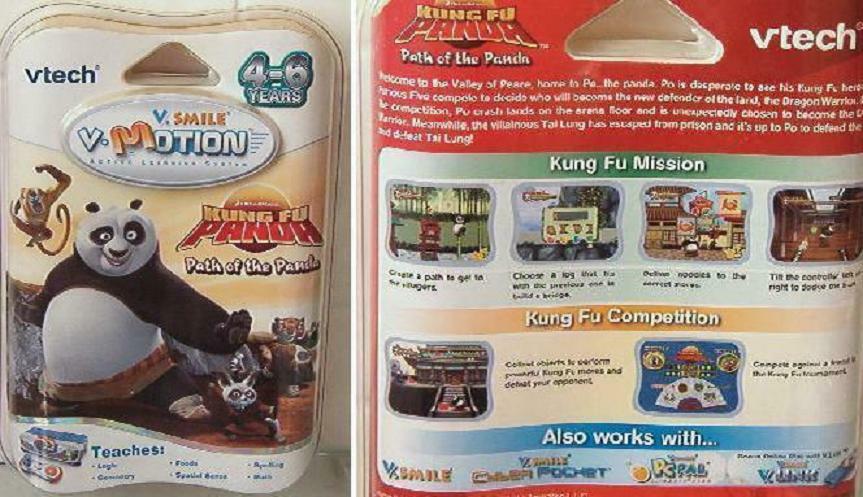 VTech V.Smile V-Motion Dreamworks Kung Fu Panda Game NEW 4-6 Years Cyber Pocket