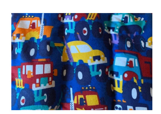 Weighted Lap Pad with 5 lbs, calming aide, washable flannel trucks cars