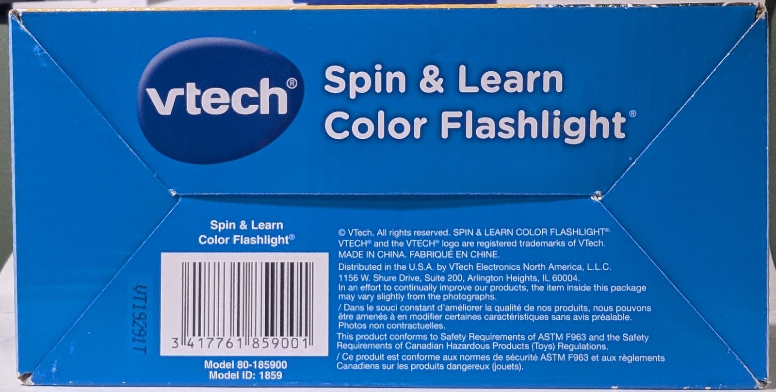 VTech Spin and Learn Color Flashlight Red 12- 36 Months Working New in Packaging